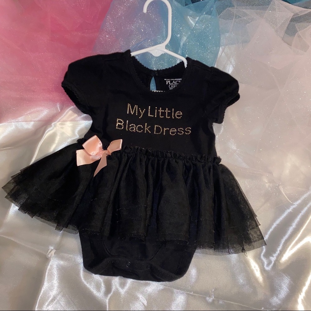 Adorable Infant dress w/attached faux tu-tu